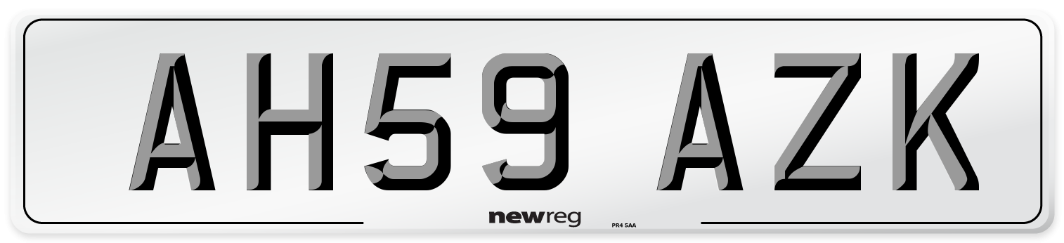 AH59 AZK Number Plate from New Reg